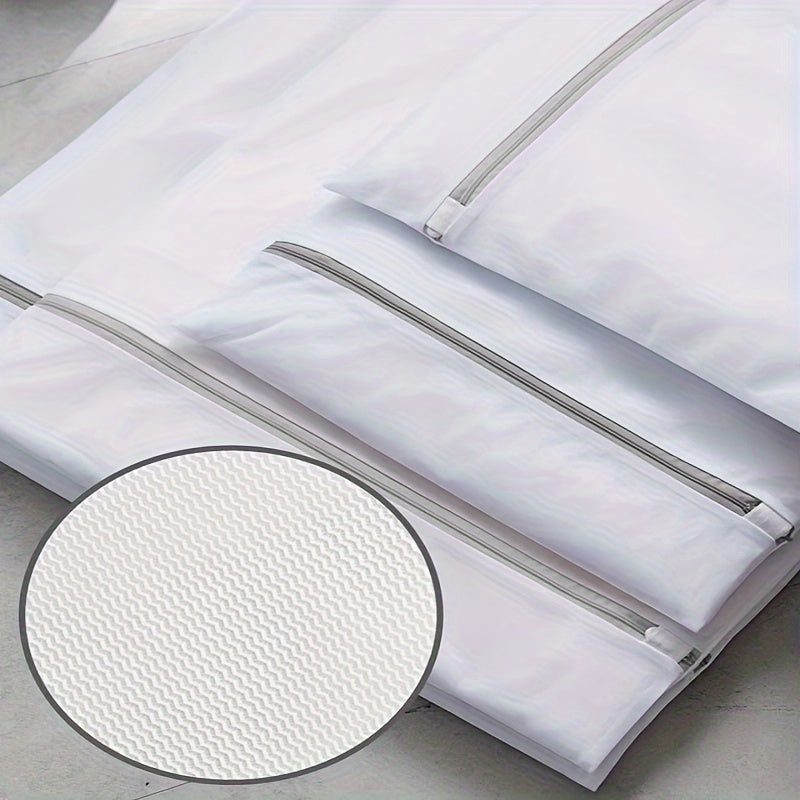 3pcs/set Premium Large Laundry Wash Bags For Delicate Clothes - Durable Polyester Mesh With High-Quality Zipper, Multipurpose Wash Nets For Dorm & Storage
