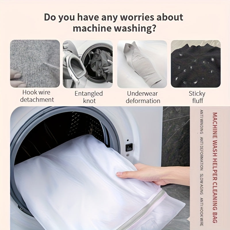 5pcs Mesh Laundry Bags, Suitable for Delicate Clothing, Washing Machine Laundry Bags, Suitable for Underwear, Bras, Socks, Lingerie, Clothes, Travel Storage Bags, Laundry Bags