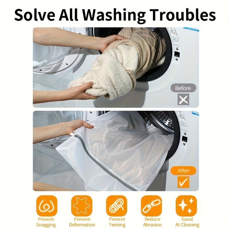 5pcs Mesh Laundry Bags, Suitable for Delicate Clothing, Washing Machine Laundry Bags, Suitable for Underwear, Bras, Socks, Lingerie, Clothes, Travel Storage Bags, Laundry Bags